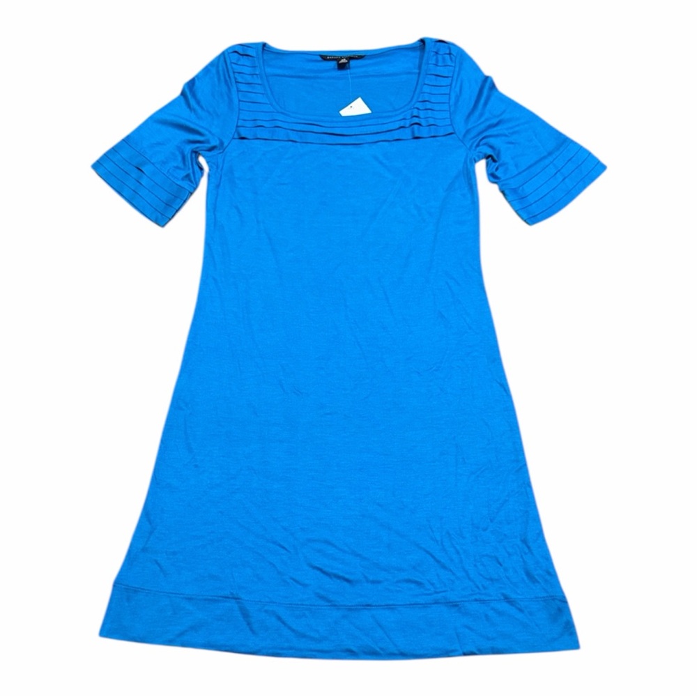 Banana Republic Vibrant Aqua Blue Short Sleeve Dress